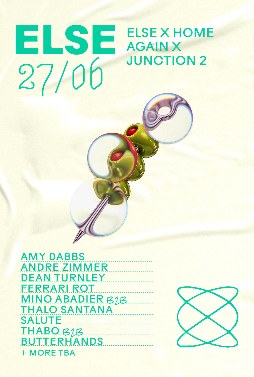 Else X Home Again & Junction 2 Presents: Salute & Dean Turnley