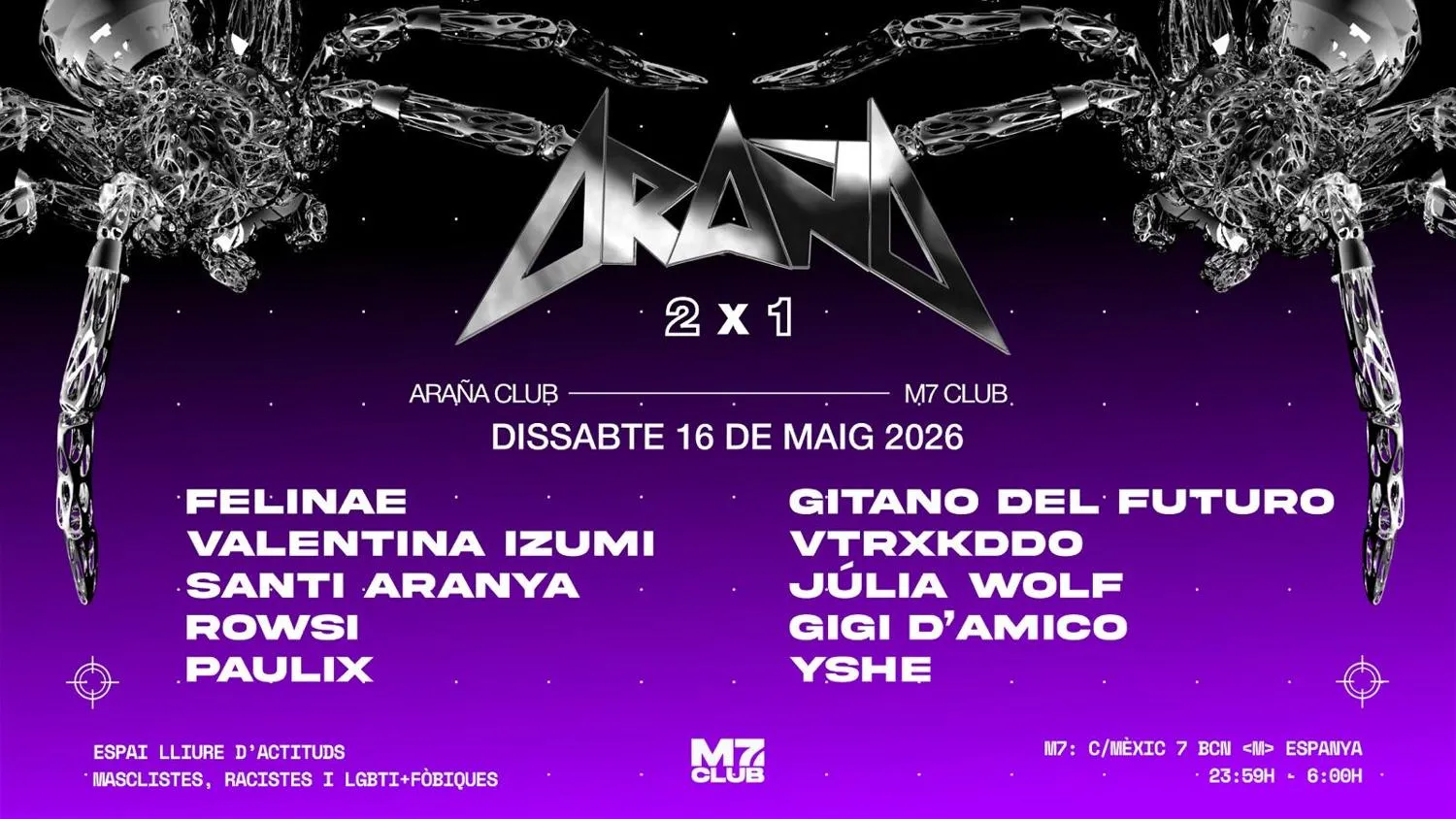 Araña Club Felinae-Valentina Izumi-Santi Aranya-Rowsi-Paulix-Gitano Del Futuro-Vtrxkddo-Julia