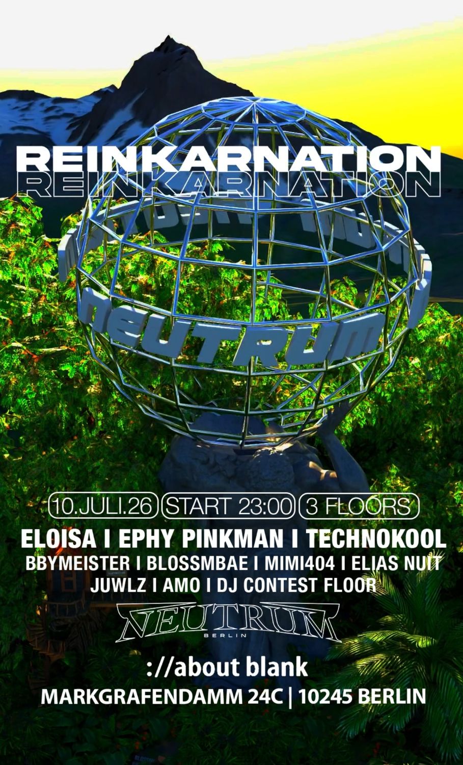 REINKARNATION  w. Ephy Pinkman, ELOISA, Technokool, MIMI404, Amo