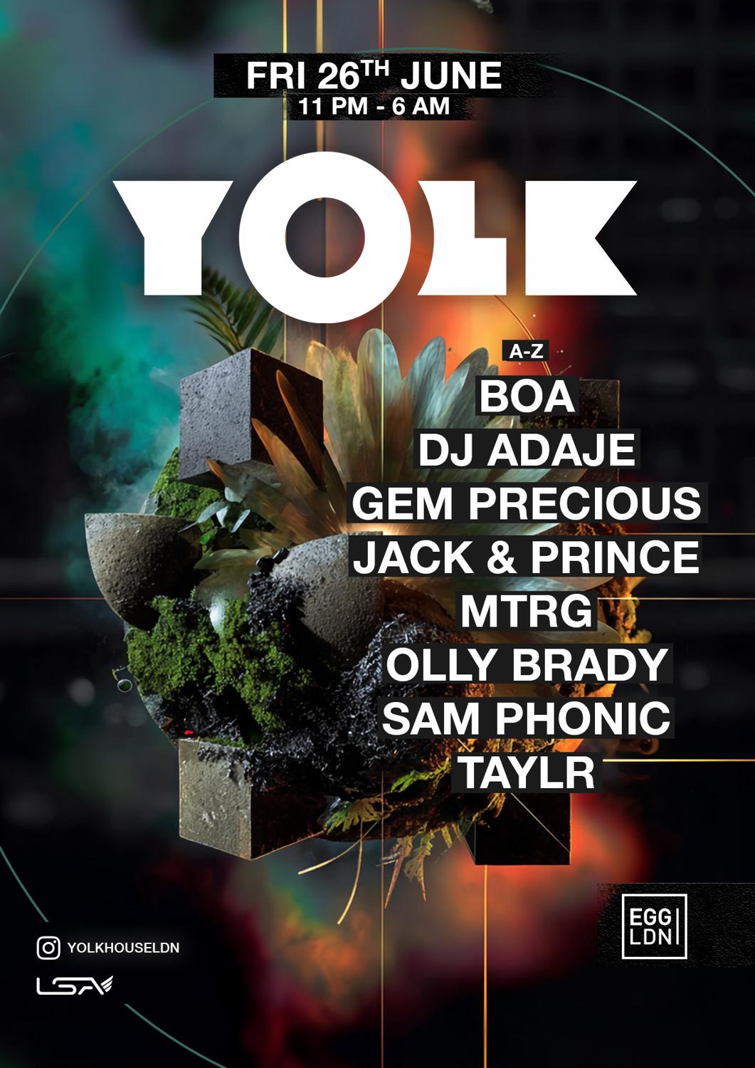 Yolk: House & Tech-House At Egg Ldn
