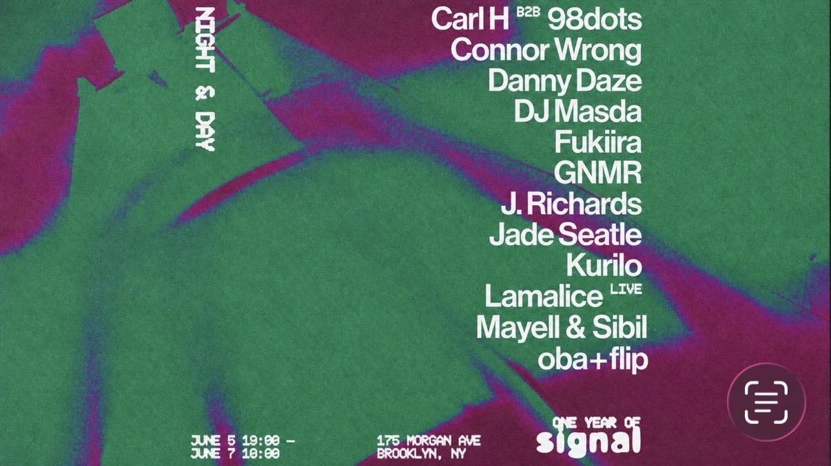 One Year Of Signal: Danny Daze, Dj Masda, Gnmr, Carl H, Jade Seatle + More