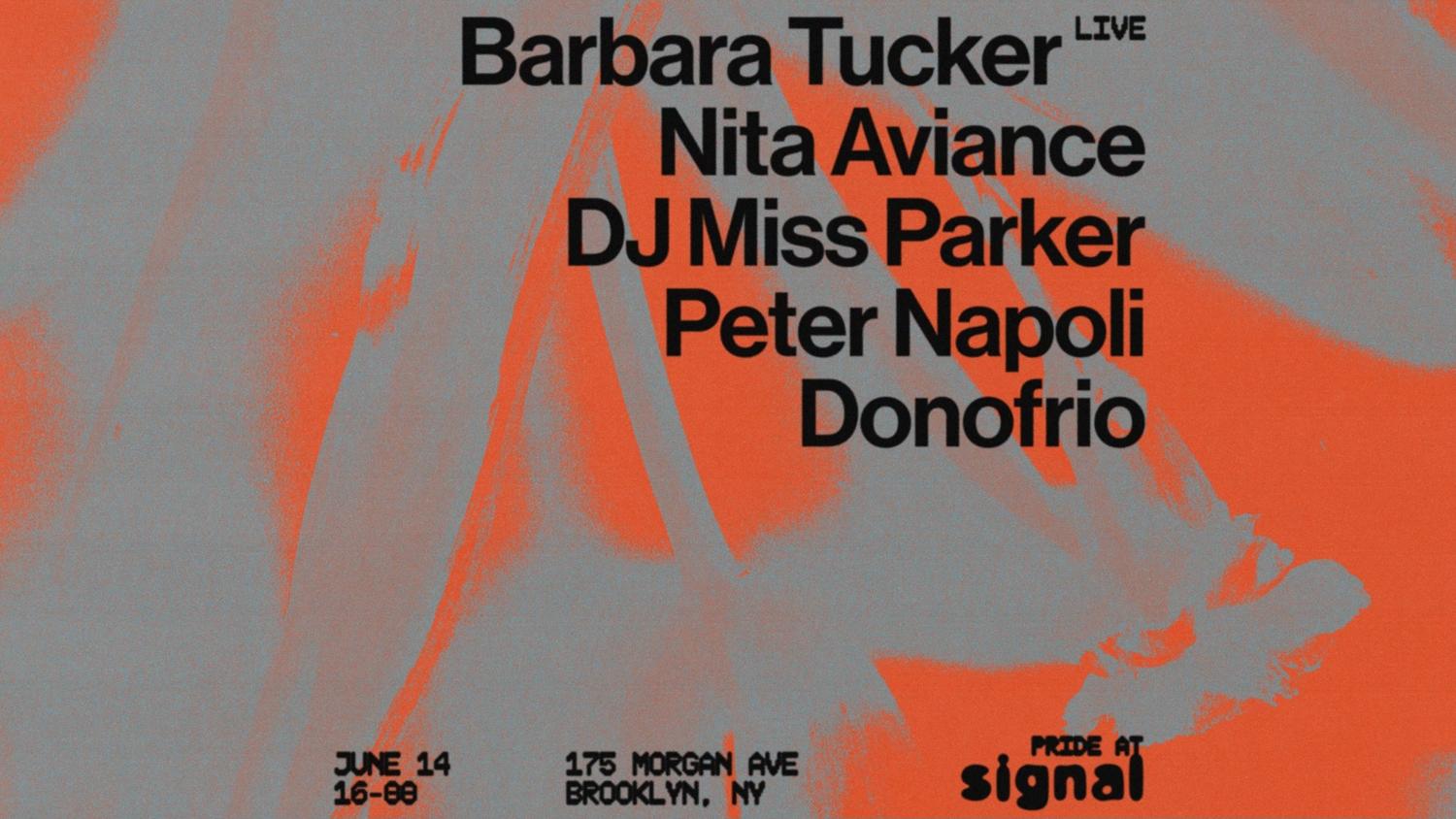 Signal Pride: Barbara Tucker (Live), Nita Aviance, Dj Miss Parker, Peter Napoli, Donofrio