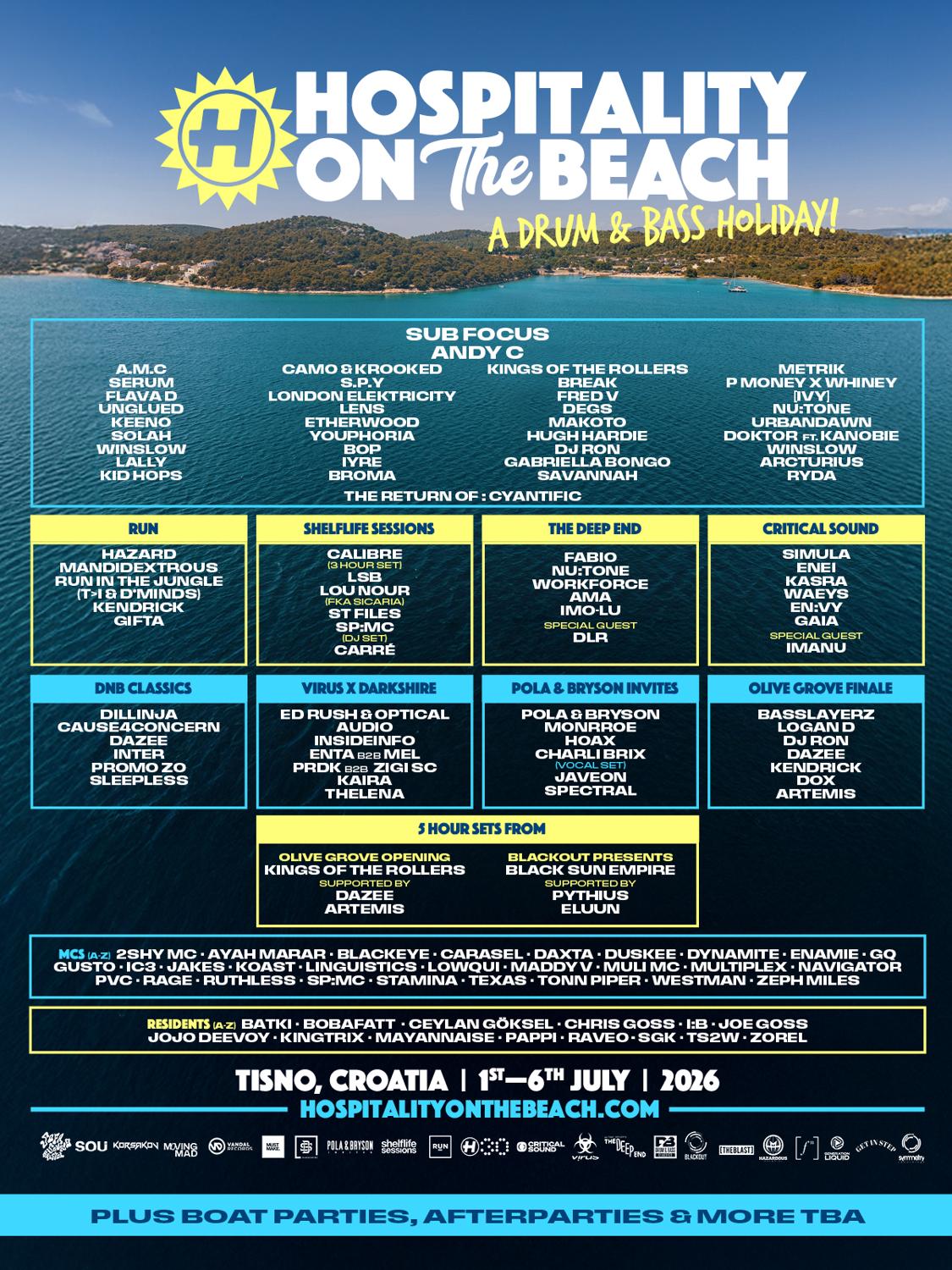 Hospitality On The Beach 2026 - A Drum & Bass Holiday