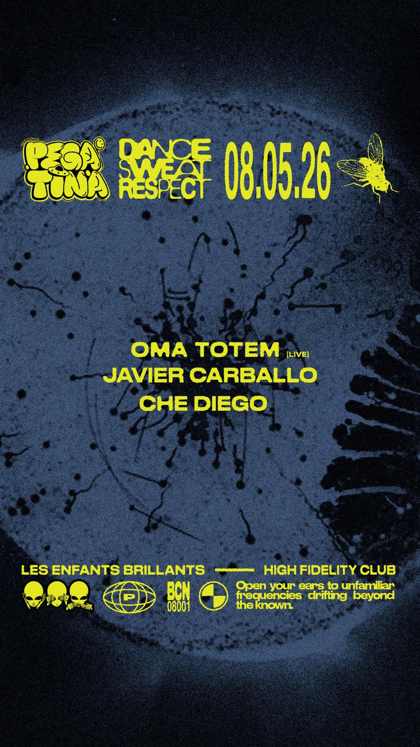 Pegatina Pres. Oma Totem Live + Javier Carballo