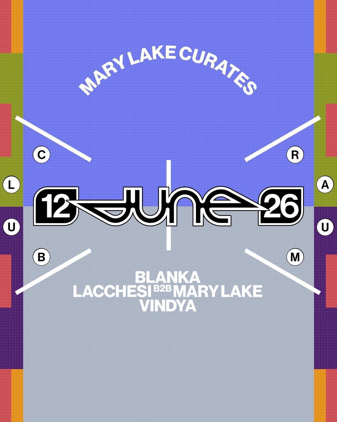 Mary Lake Curates With Blanka, Lacchesi, Vindya