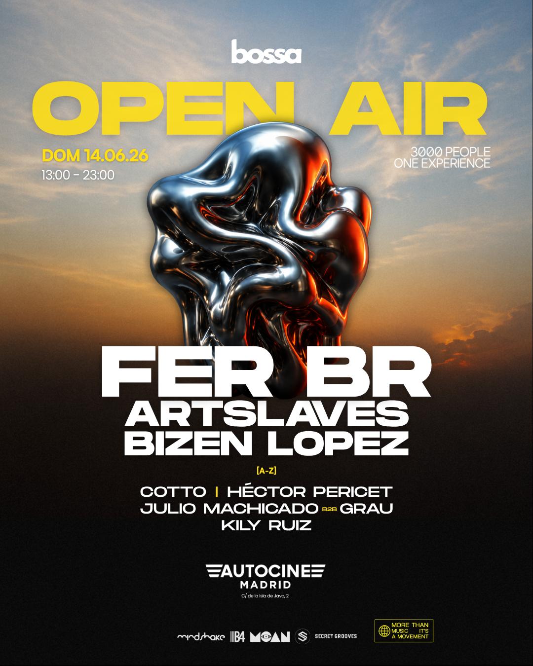 Bossa Open Air — Fer Br, Artslaves, Bizen Lopez