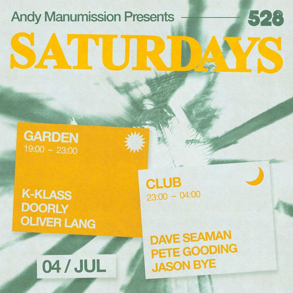 Andy Manumission Presents Saturdays