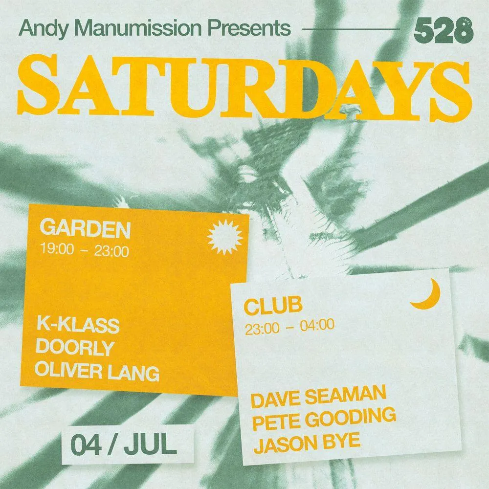 Andy Manumission Presents Saturdays