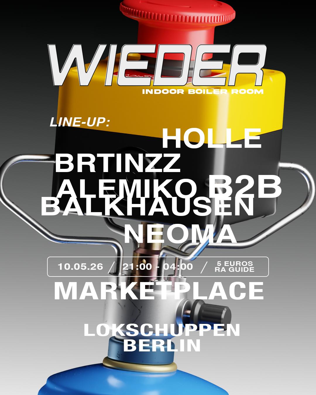 Wieder: Boiler Room Setup + Marketplace