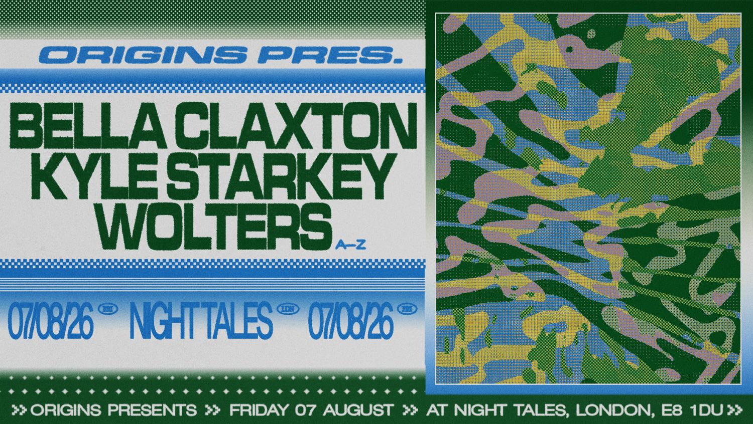 Origins: Bella Claxton, Kyle Starkey & Wolters 