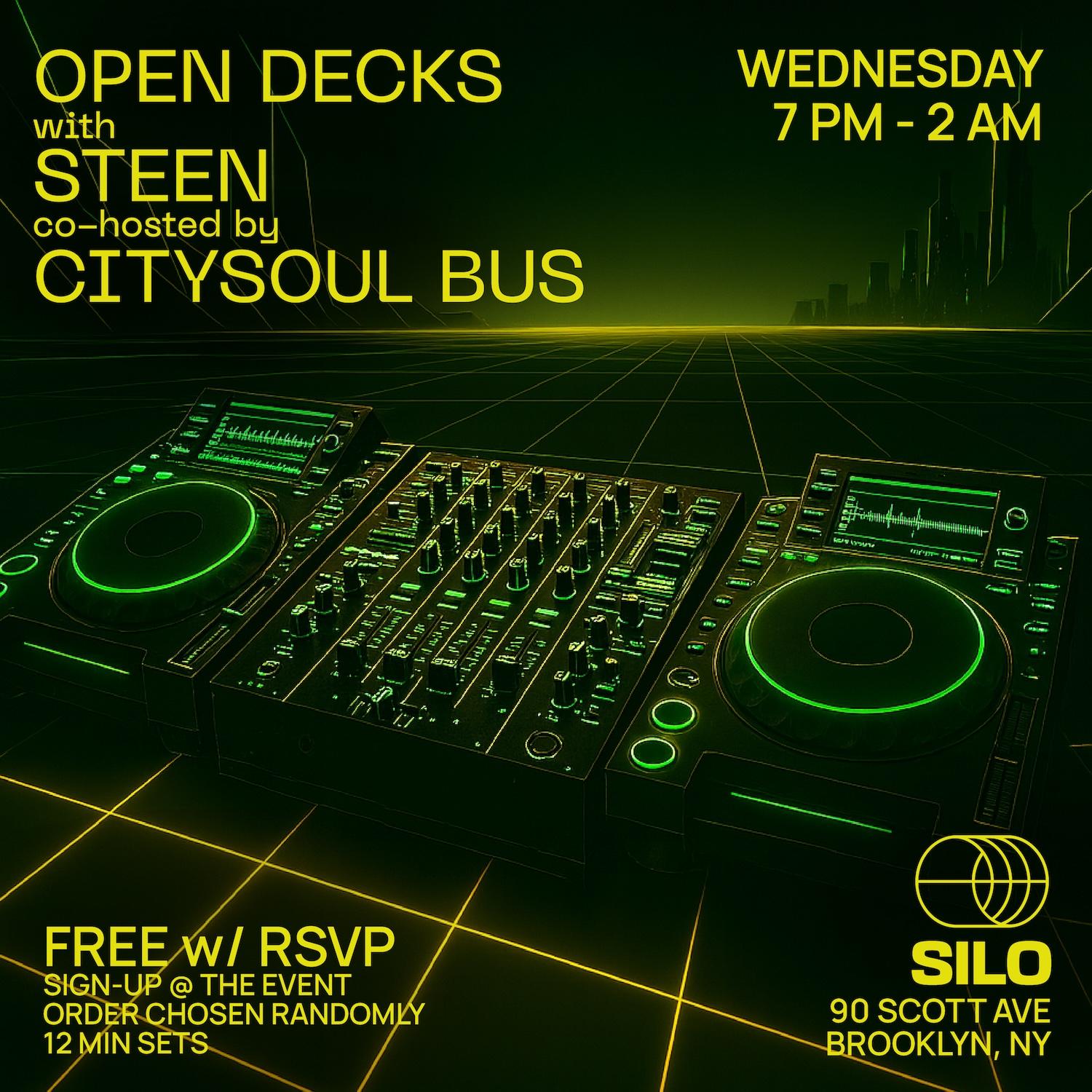 Open Decks With Citysoul Bus