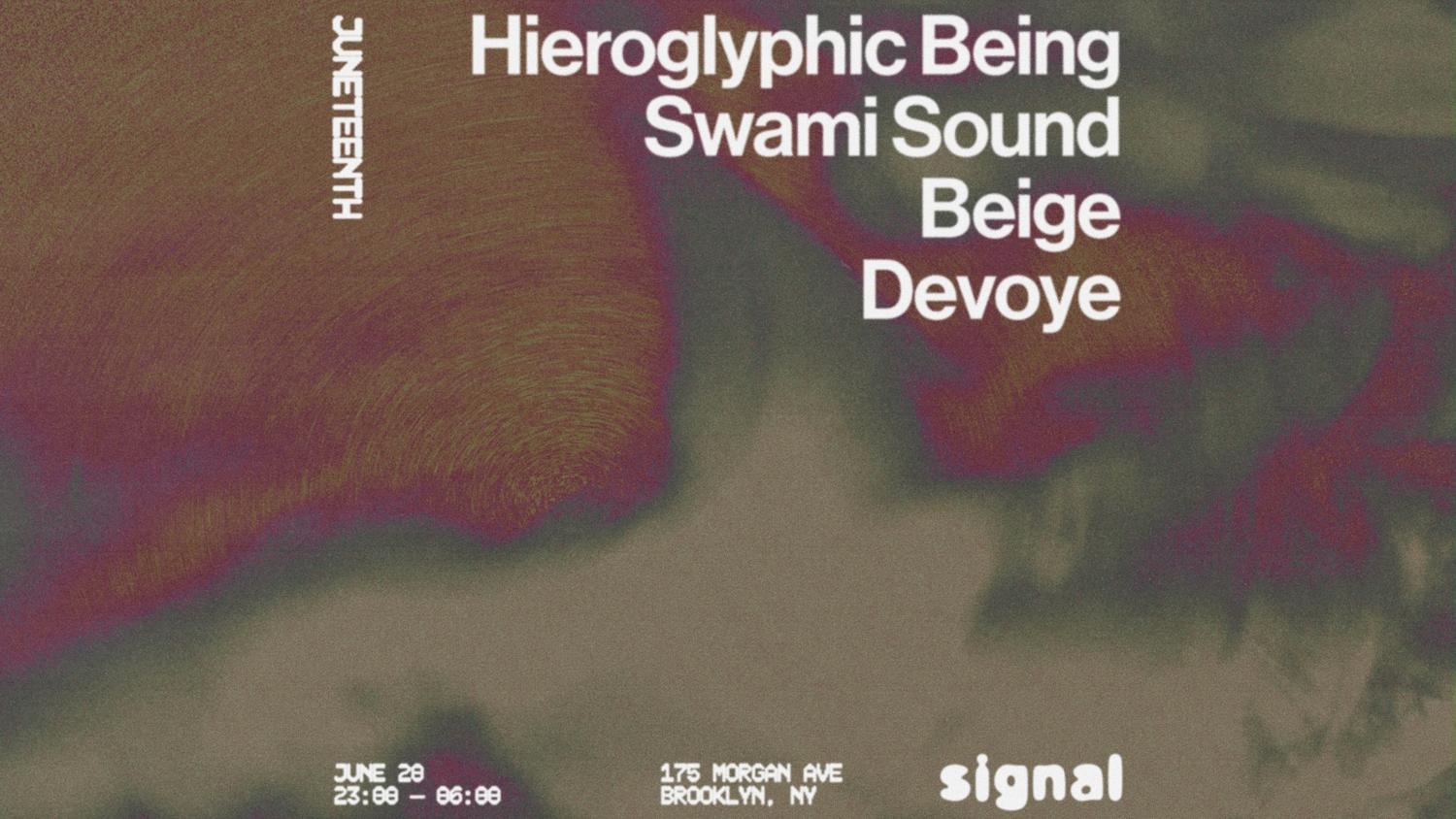 Juneteenth: Hieroglyphic Being, Swami Sound, Beige, Devoye
