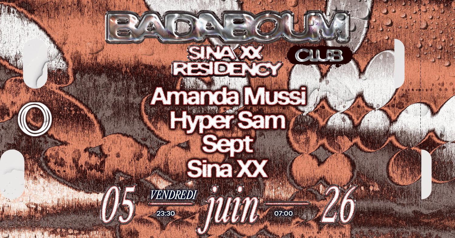 Club — Sina Xx Residency: Amanda Mussi, Hyper Sam, Sept