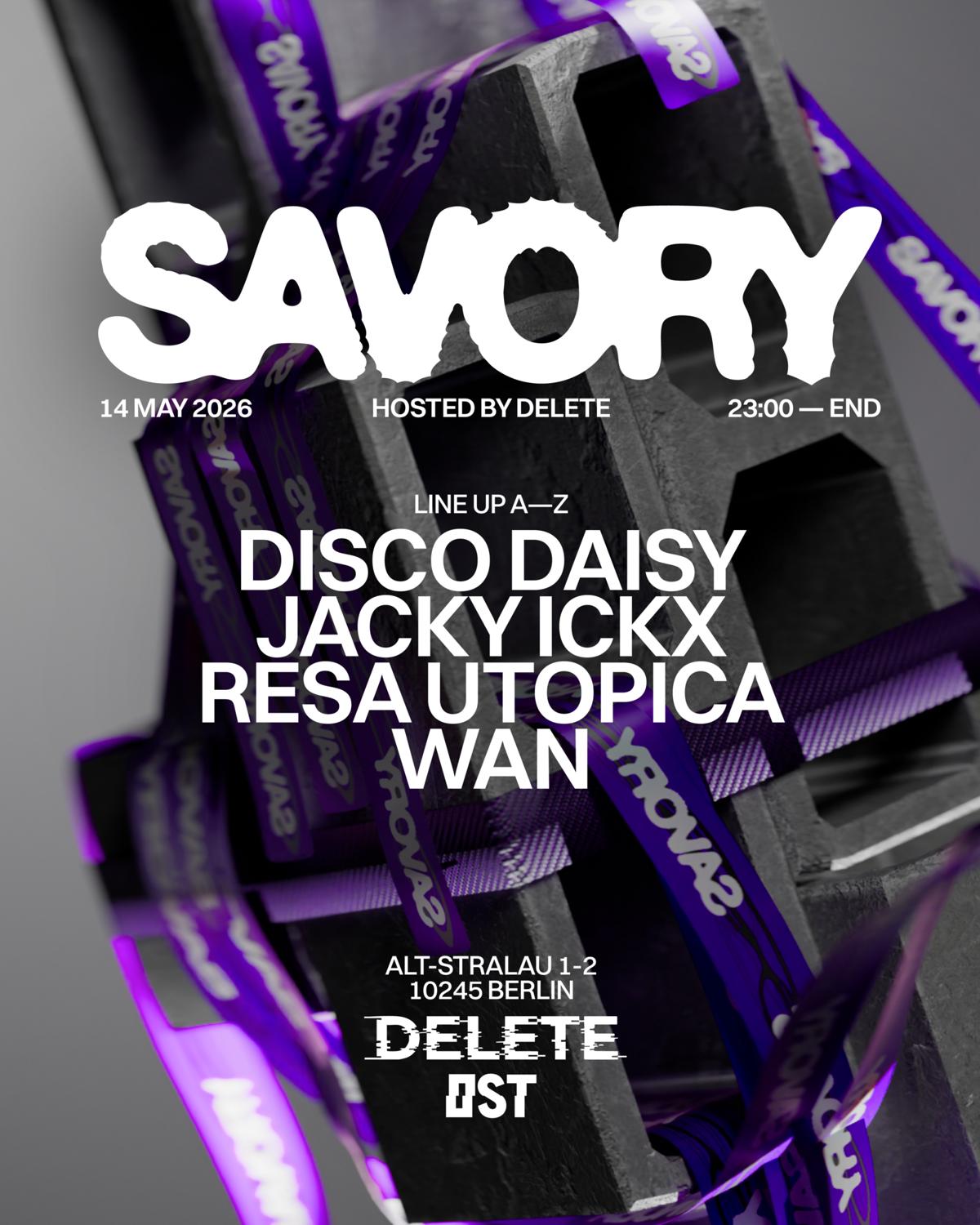 Savory - Techno Every Thursday