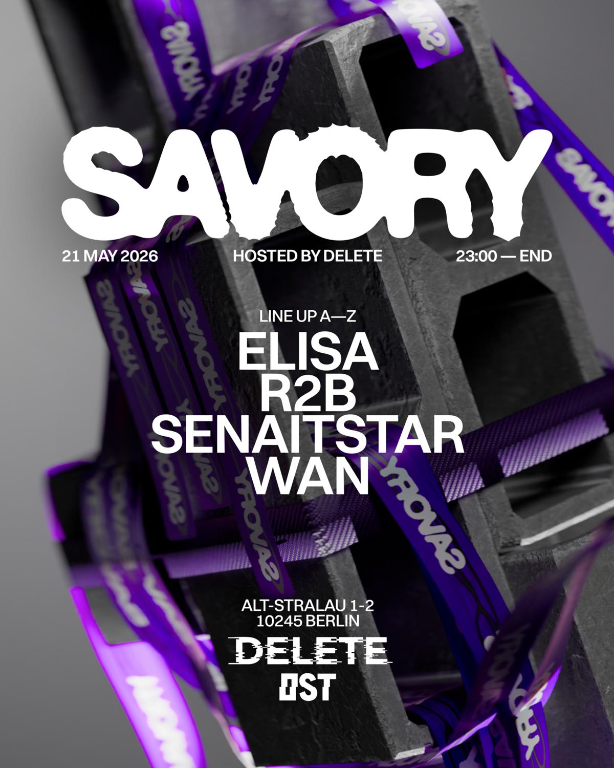 Savory - Techno Every Thursday