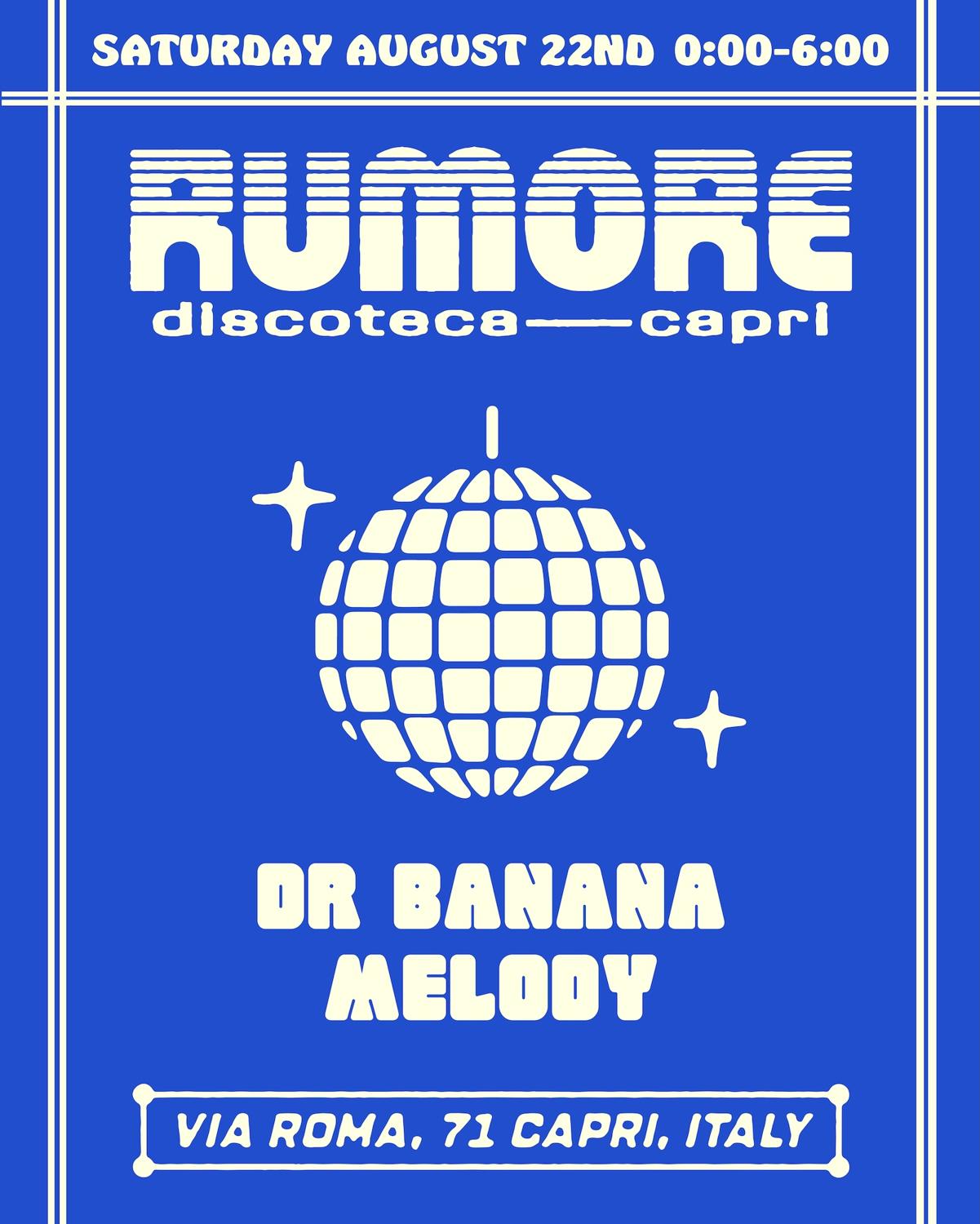 Rumore Season 26 Party N°38 W/ Dr Banana & Melody