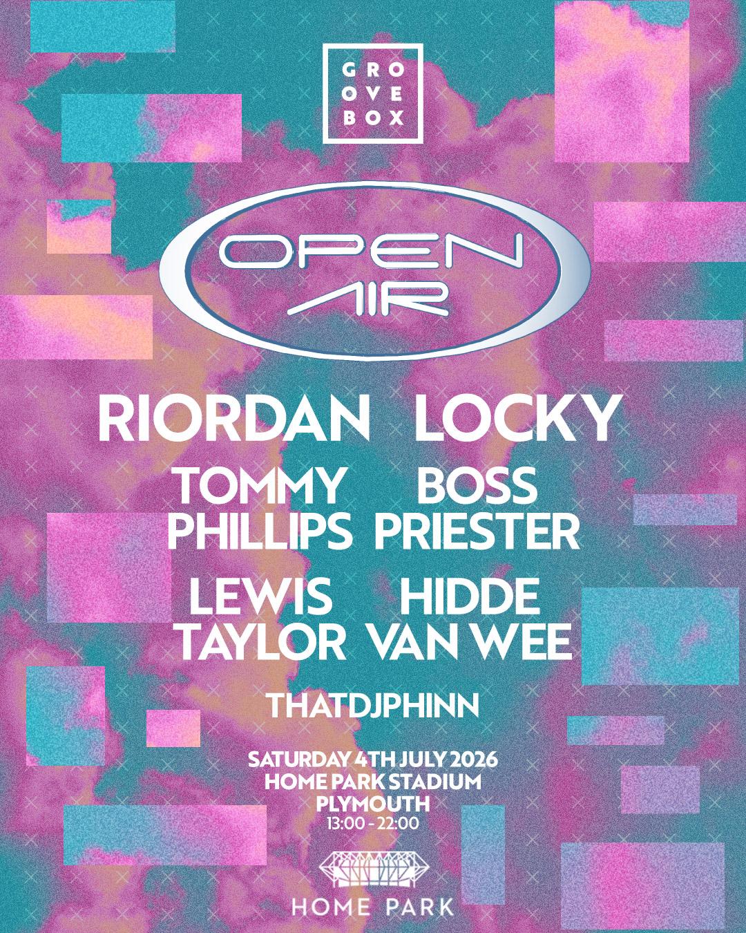 Locky, Riordan & More Open Air - Groovebox At Homepark Plymouth