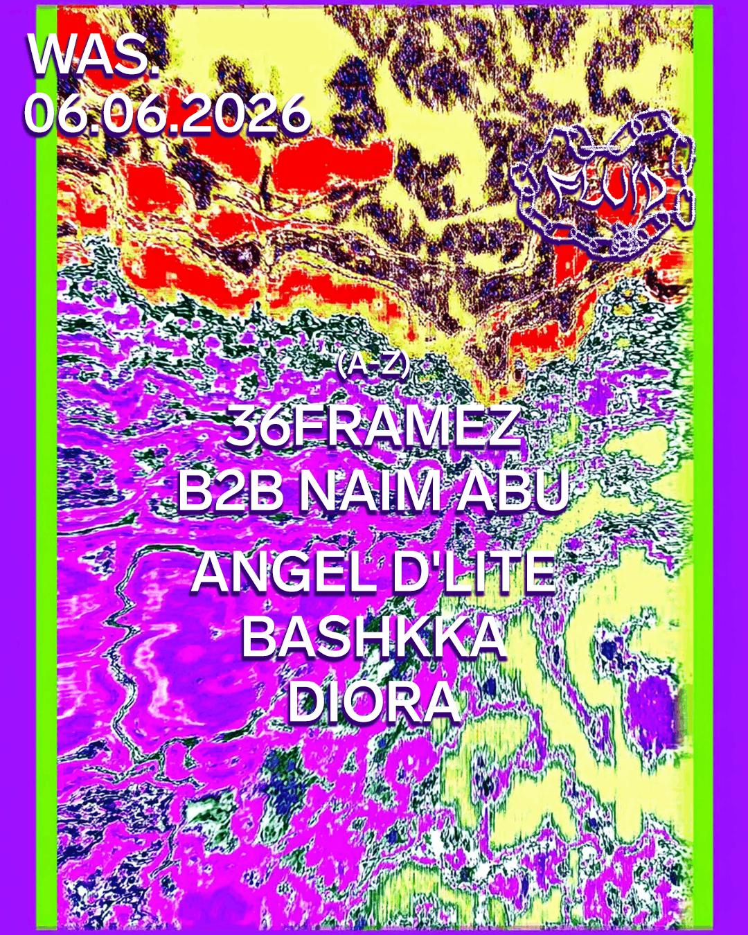 Fluid // 36Framez B2B Naim Abu • Angel D'Lite • Bashkka • Diora