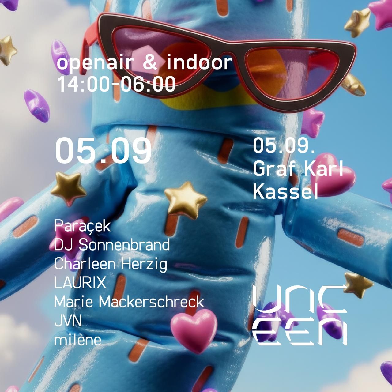 unceen with Paraçek, DJ Sonnenbrand, Charleen Herzig uvm. (Openair & Indoor)