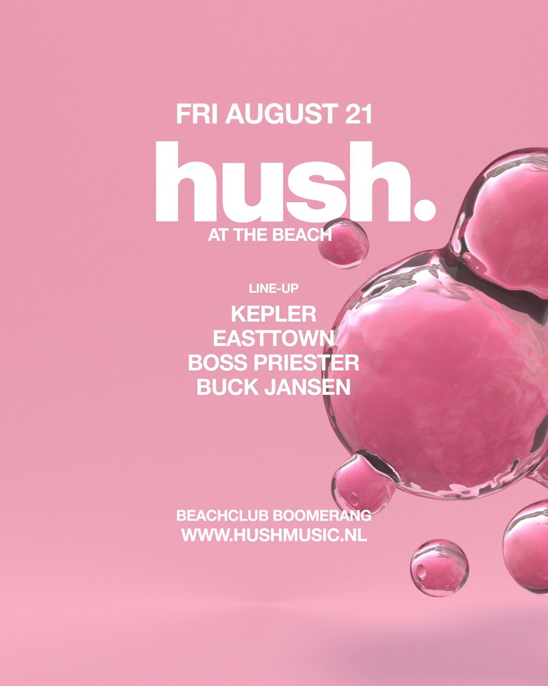 Hush at the Beach with Kepler, Boss Priester & More