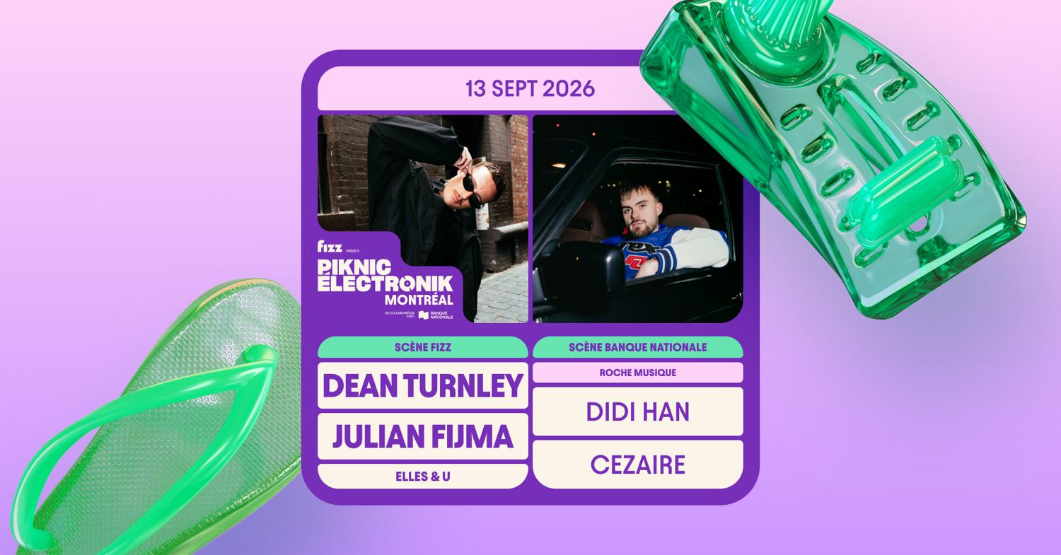Piknic Électronik Mtl #16: Dean Turnley, Julian Fijma / Roche Musique: Didi Han, Cezaire