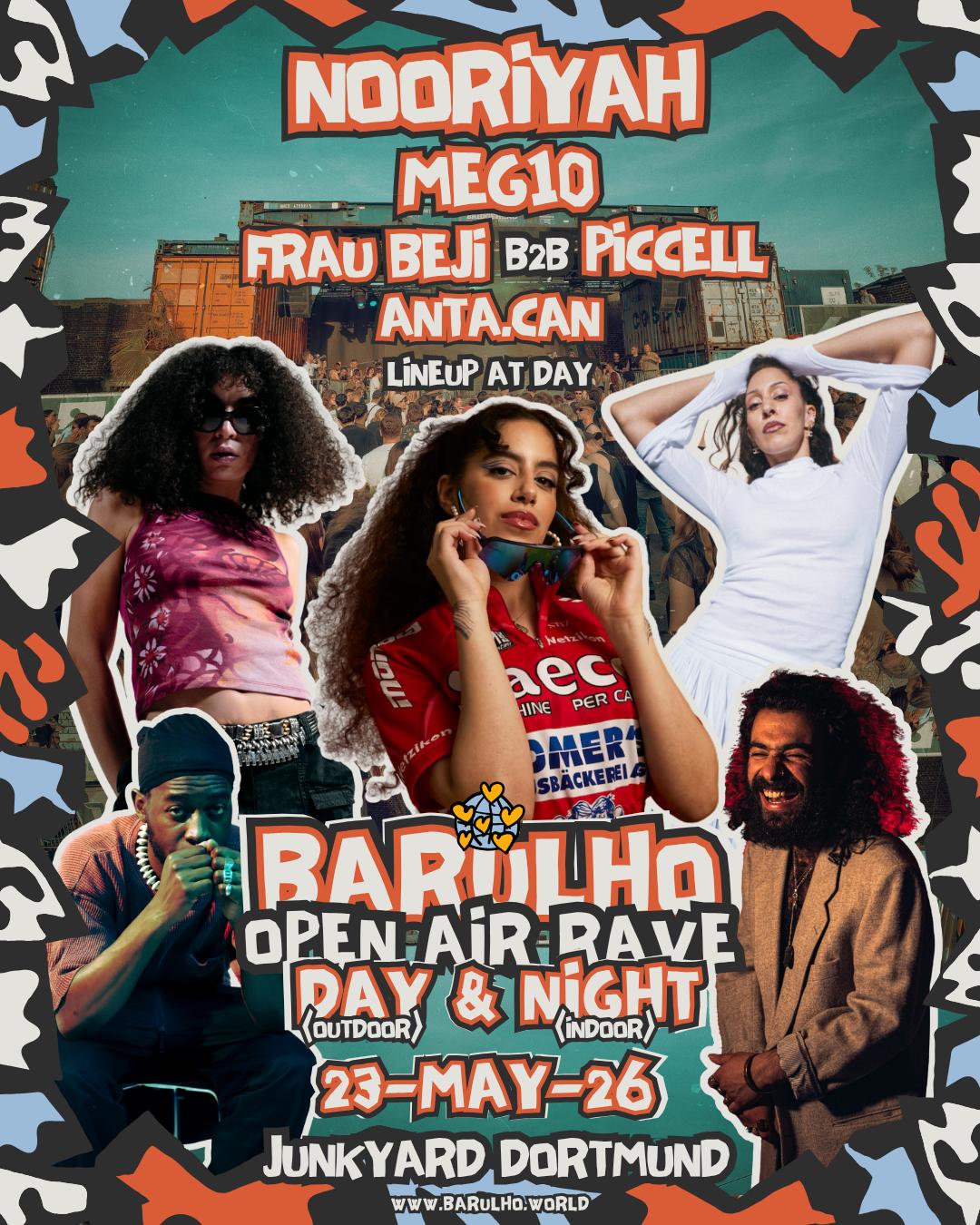 Nooriyah & Meg10 - Barulho Open Air Rave - Day & Night