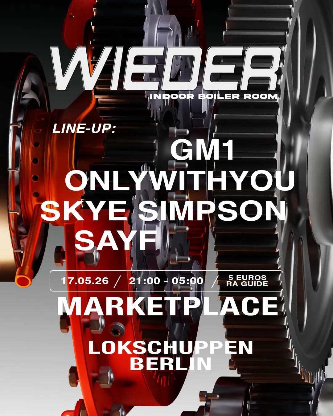 Wieder: Boiler Room Setup + Marketplace