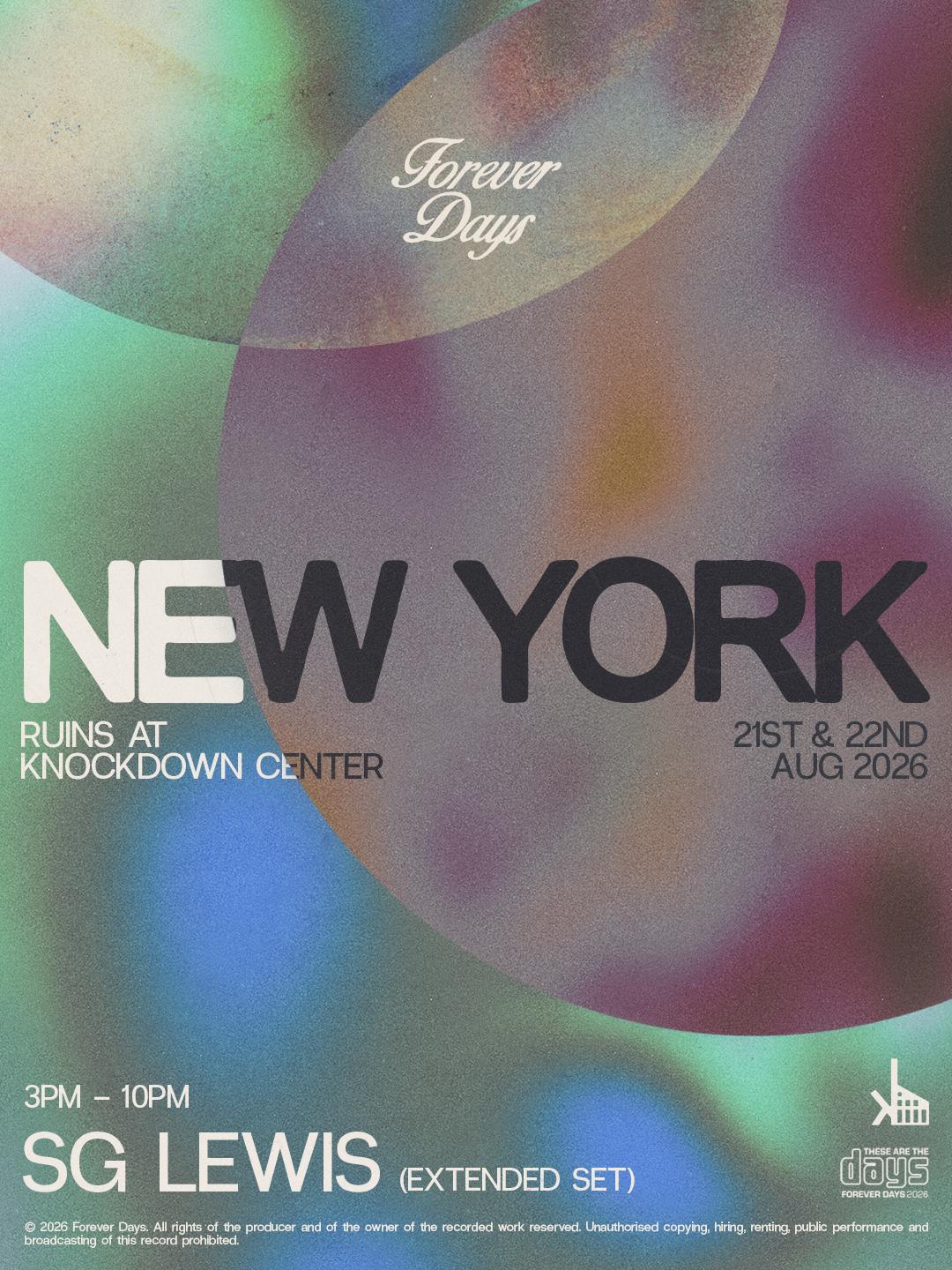 Sg Lewis (Dj Set) In The Ruins (Fri + Sat)