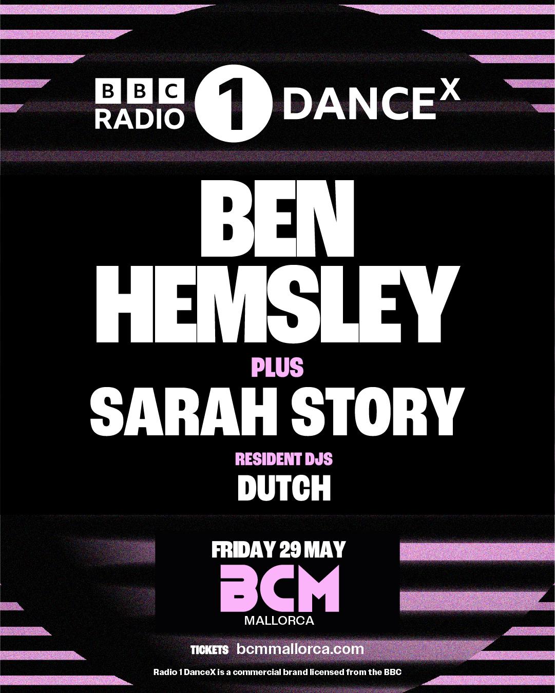 Ben Hemsley & Sarah Story · Bbc Radio 1 Dance X