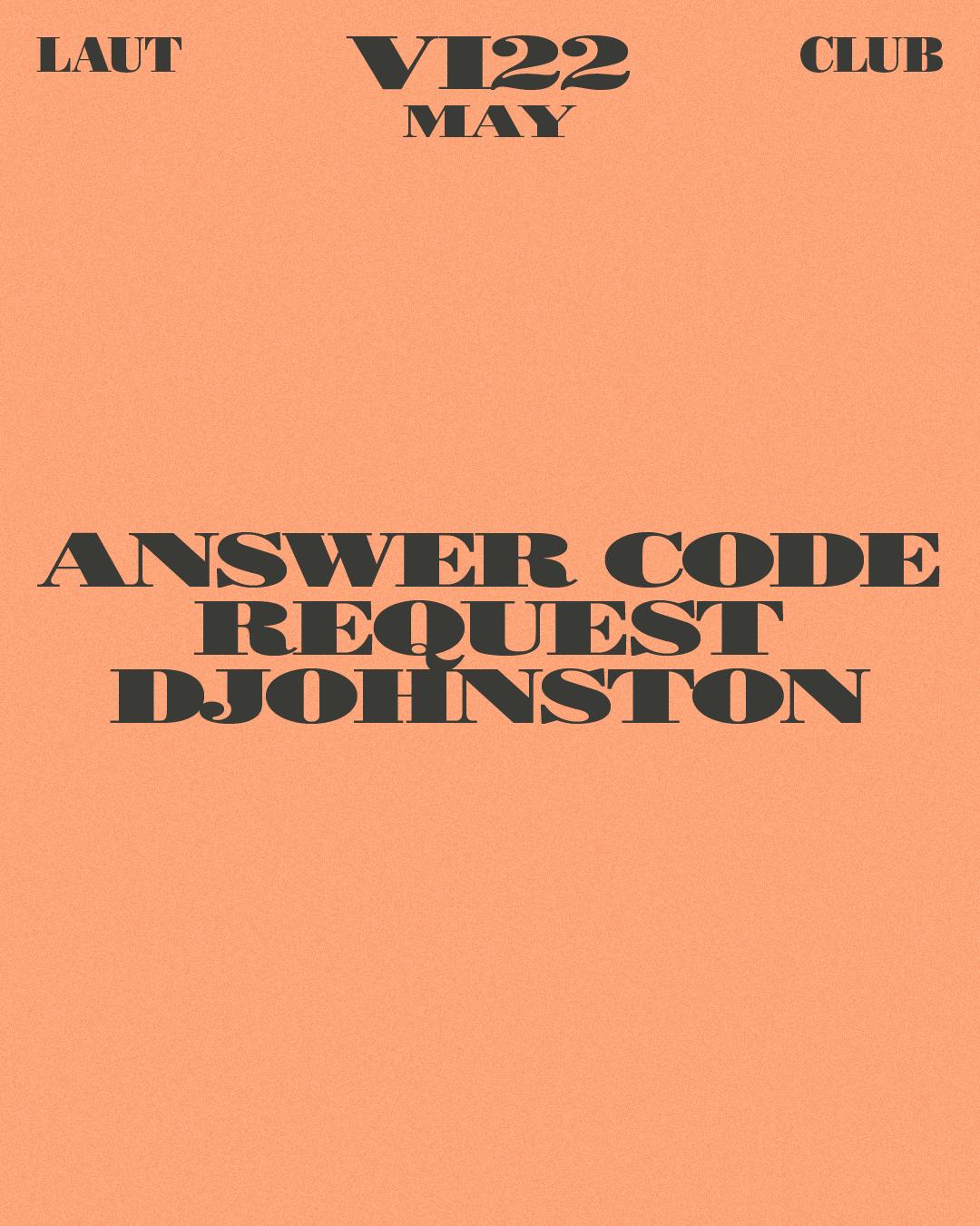 Answer Code Request + Djohnston