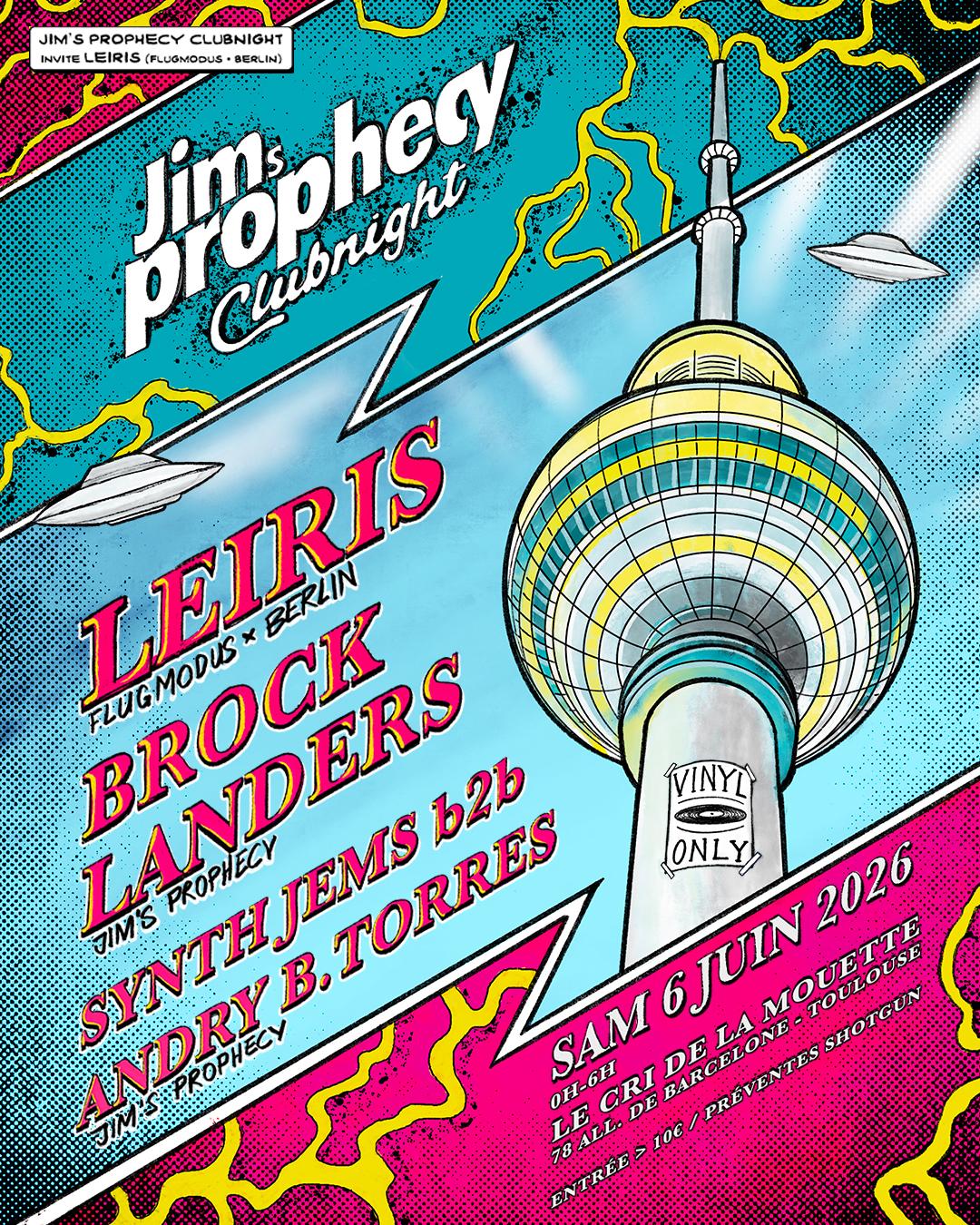 Jim'S Prophecy Clubnight Invite Leiris (Berlin) -- After Aso Festival --