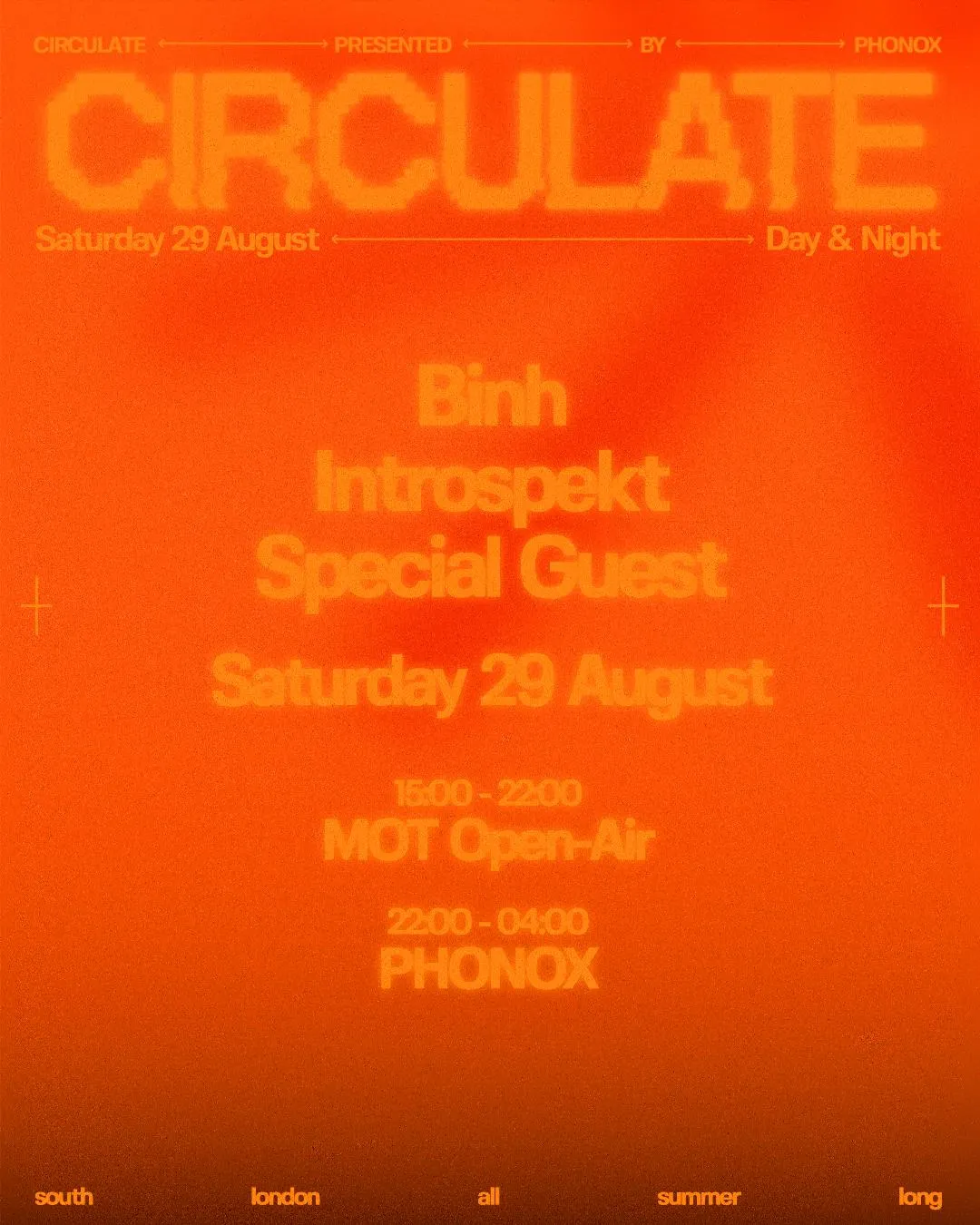 MOT Day Party: CIRCULATE with Introspekt & Josey Rebelle + Phonox Afterparty