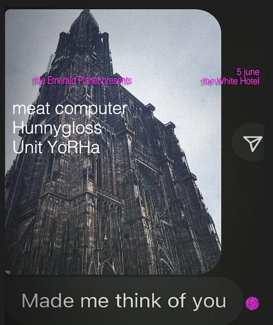 Meat Computer + Hunnygloss + Unit Yorha