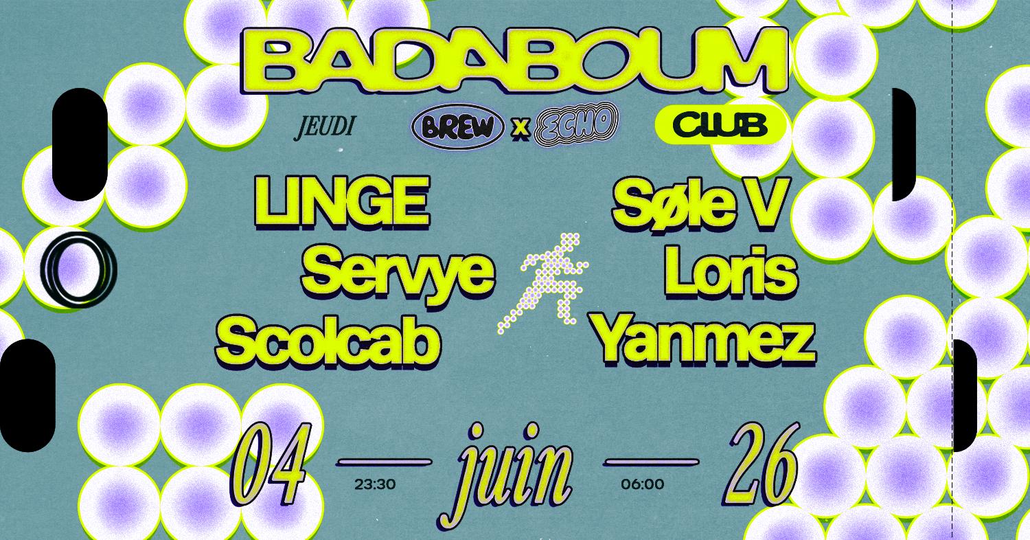 Club — Echo X Brew Fm: Linge, Loris, Scolcab, Sole V