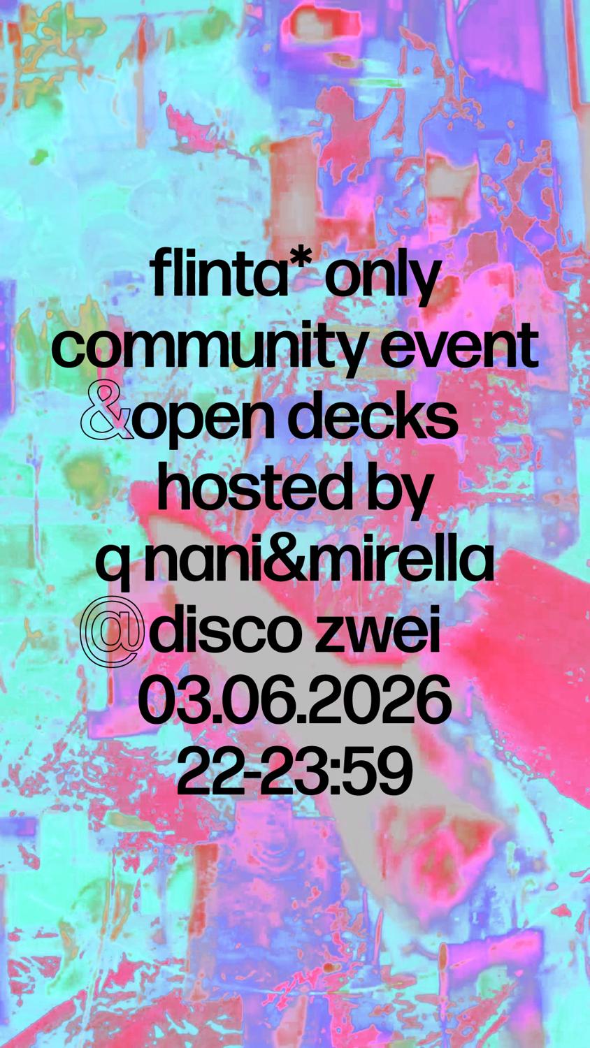 Flinta* Only Community Event & Open Decks Session