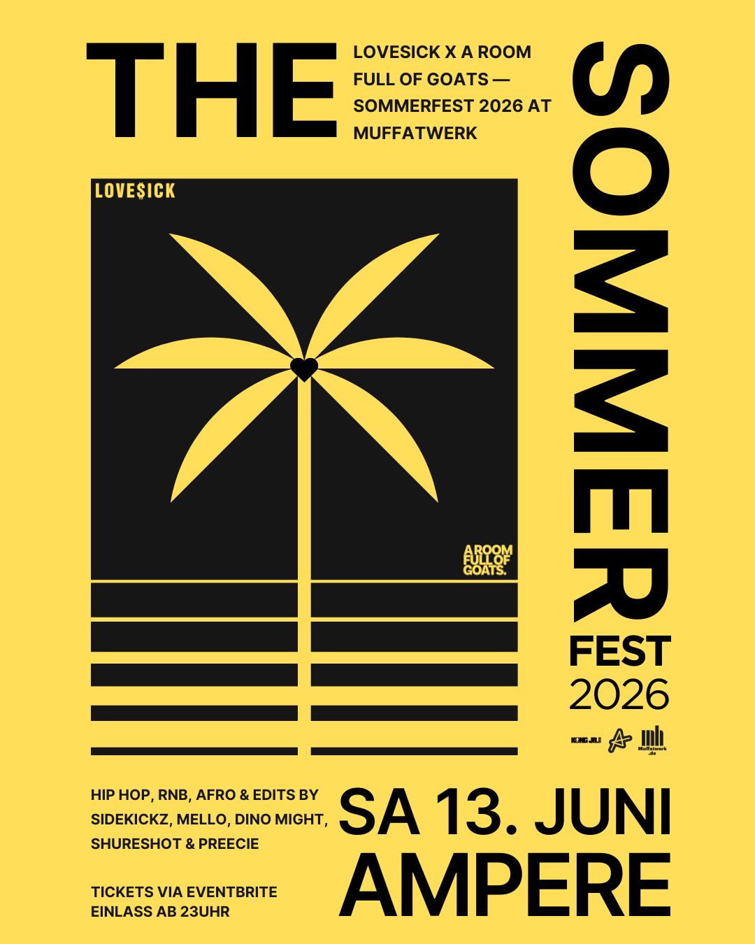The Sommerfest 2026 - Hip Hop, R&B, Afro & Edits - Muffatwerk München