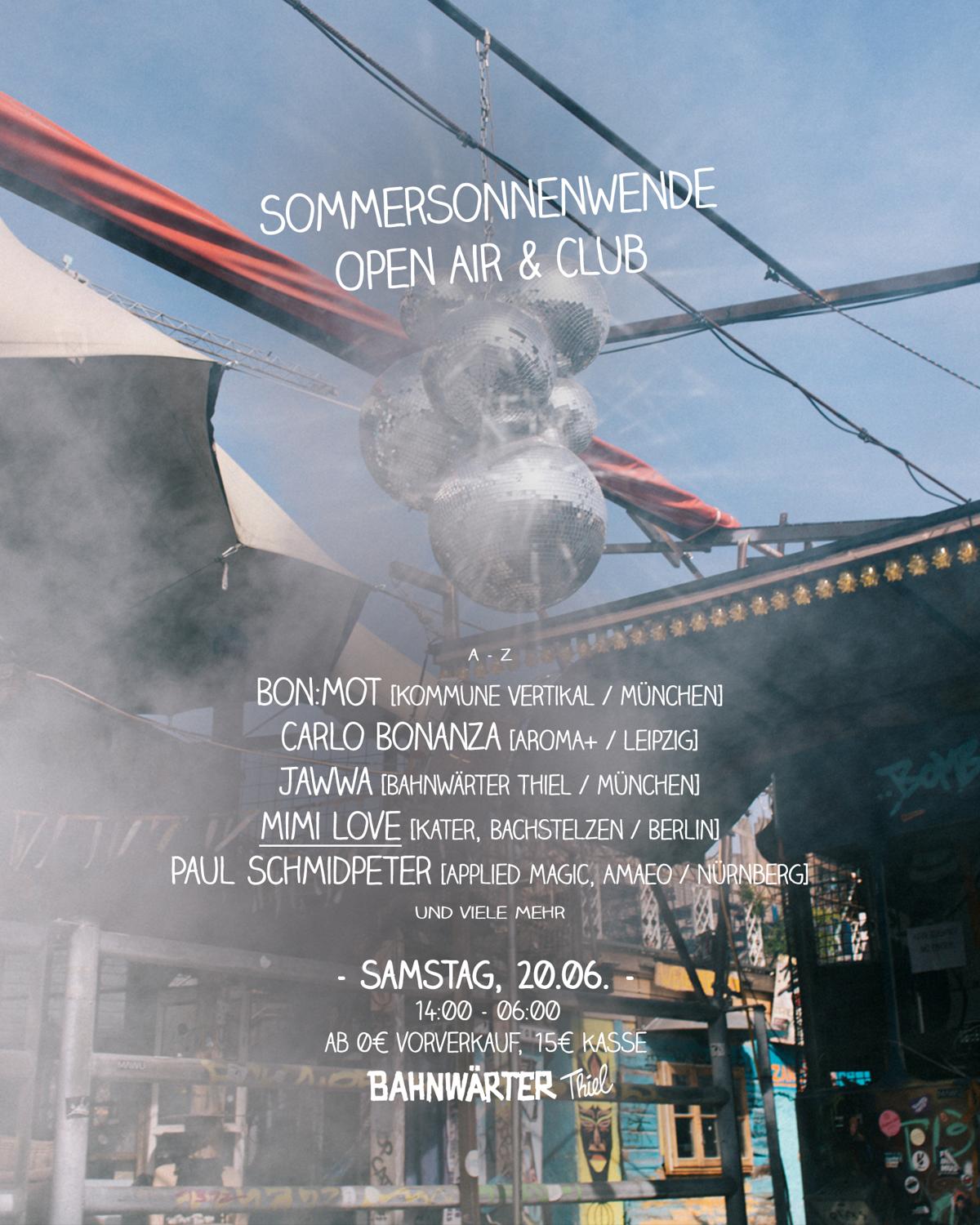 Sommersonnenwende Mit Mimi Love – Open Air & Club