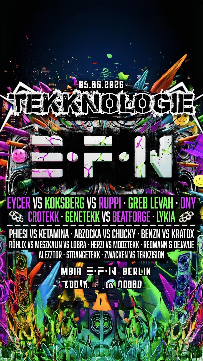 Tekknologie • Eycer • Cracky Koksberg • Greb Levah • Ony • Phiesi • Lykia • Beatforge • Benzn 
