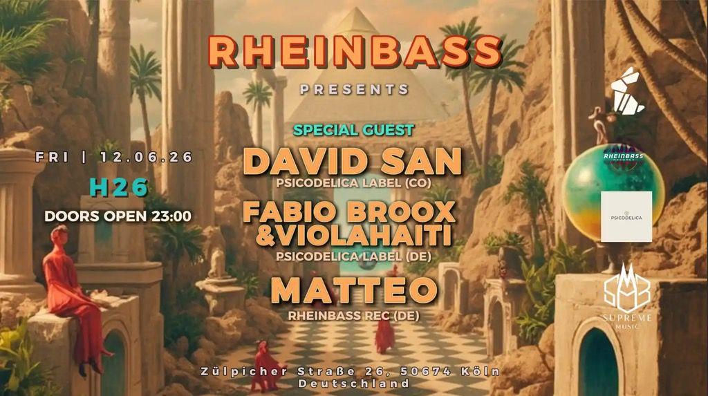 Rheinbass Invites With David San