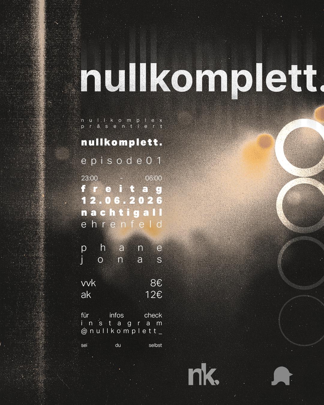 Nullkomplett. E01