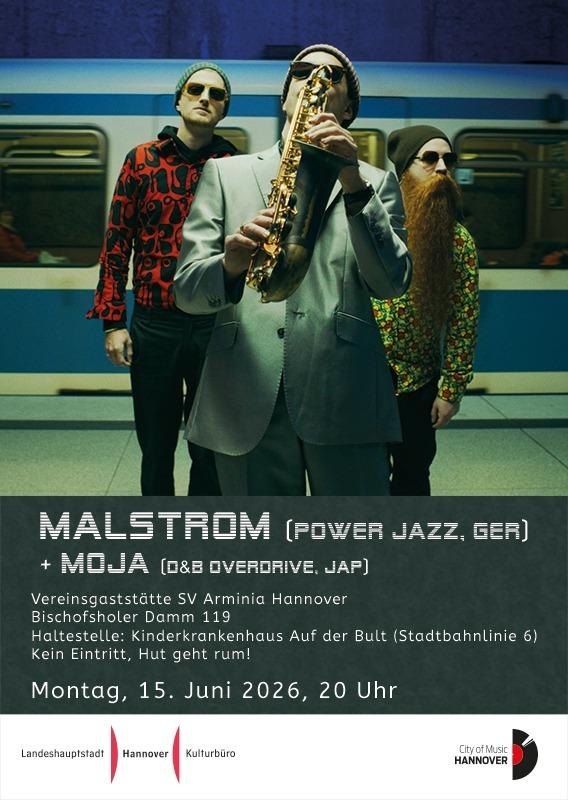 Malstrom (German Noise Jazz) & Moja (Japanese D&B Inferno)