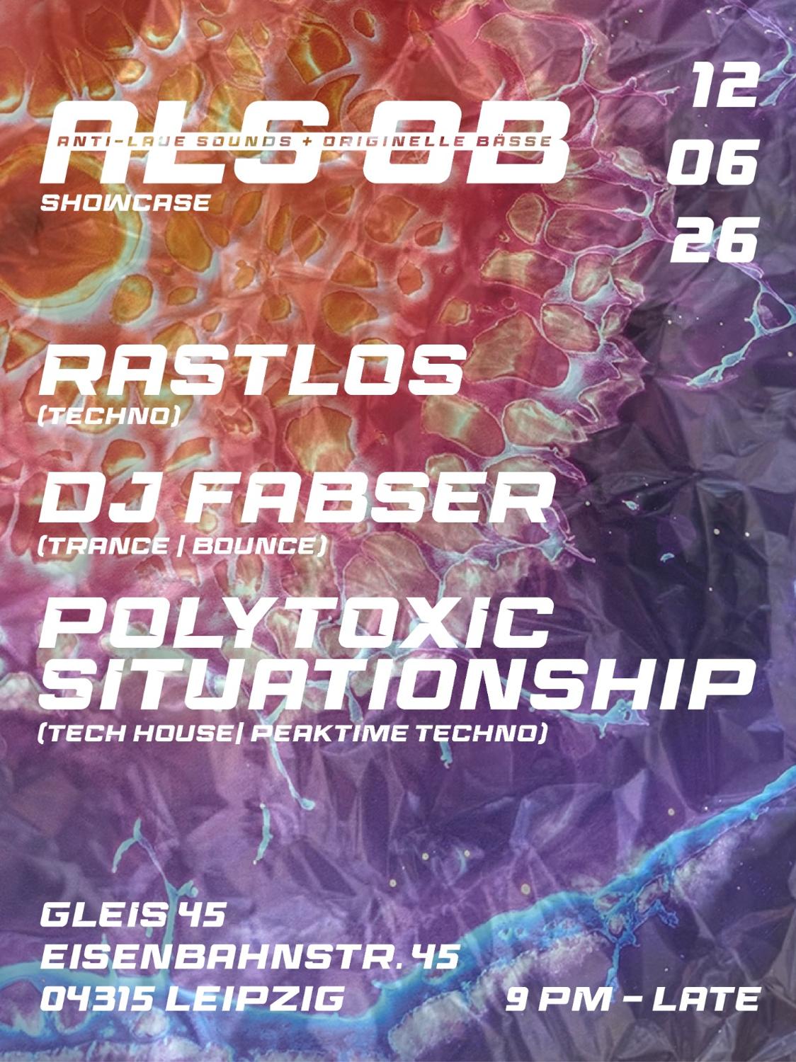 Alsob Sounds Showcase @Gleis45