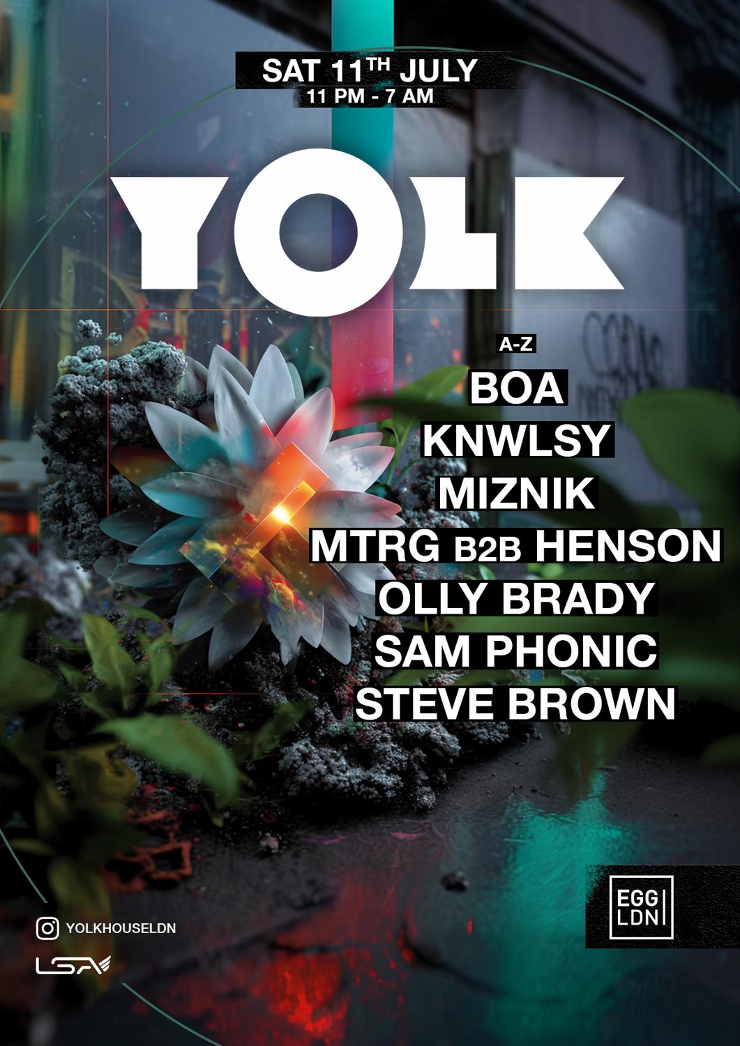 Yolk: House & Tech-House At Egg Ldn