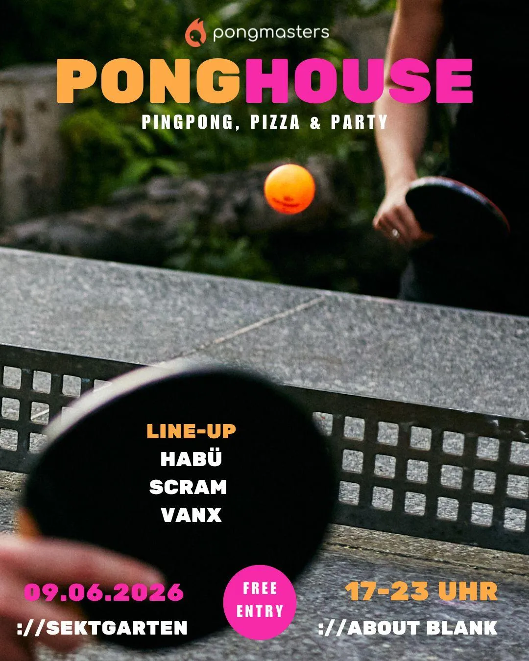 ://Sektgarten X Ponghouse [Free Entry & Open Air]