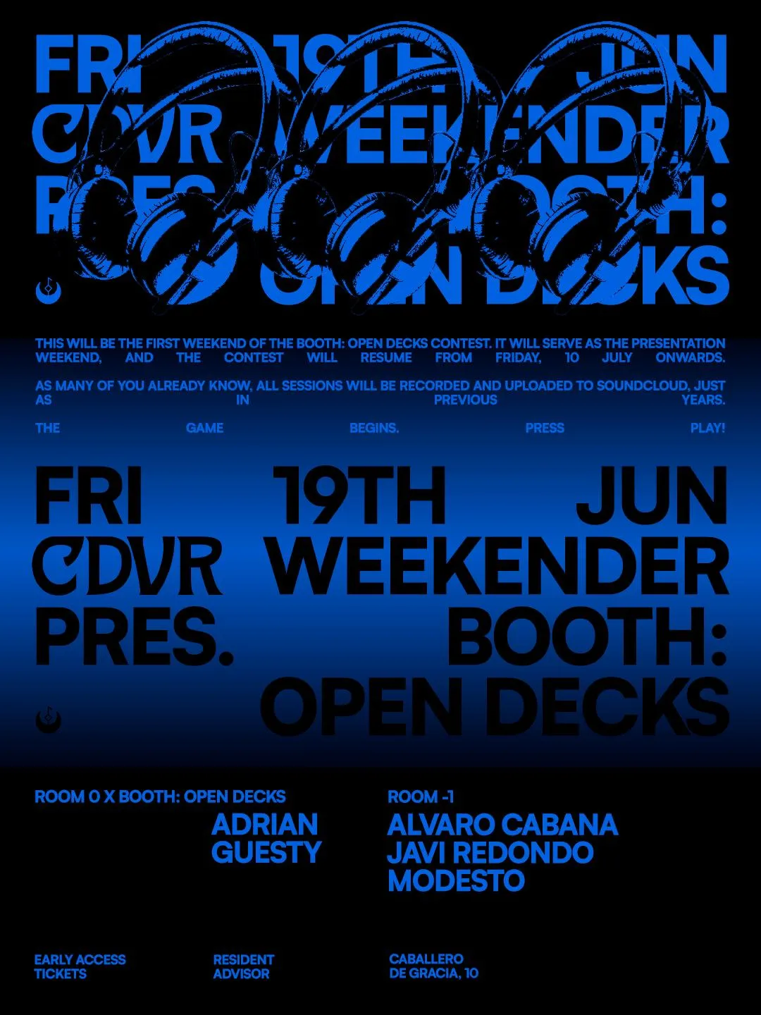 Cdvr Weekender 1 Pres. Booth: Open Decks