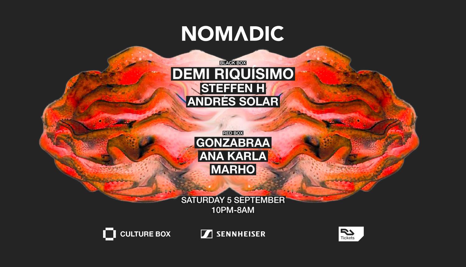Nomadic: Demi Riquísimo / Steffen H / Andrés Solar / Gonzabraa / Ana Karla / Marho