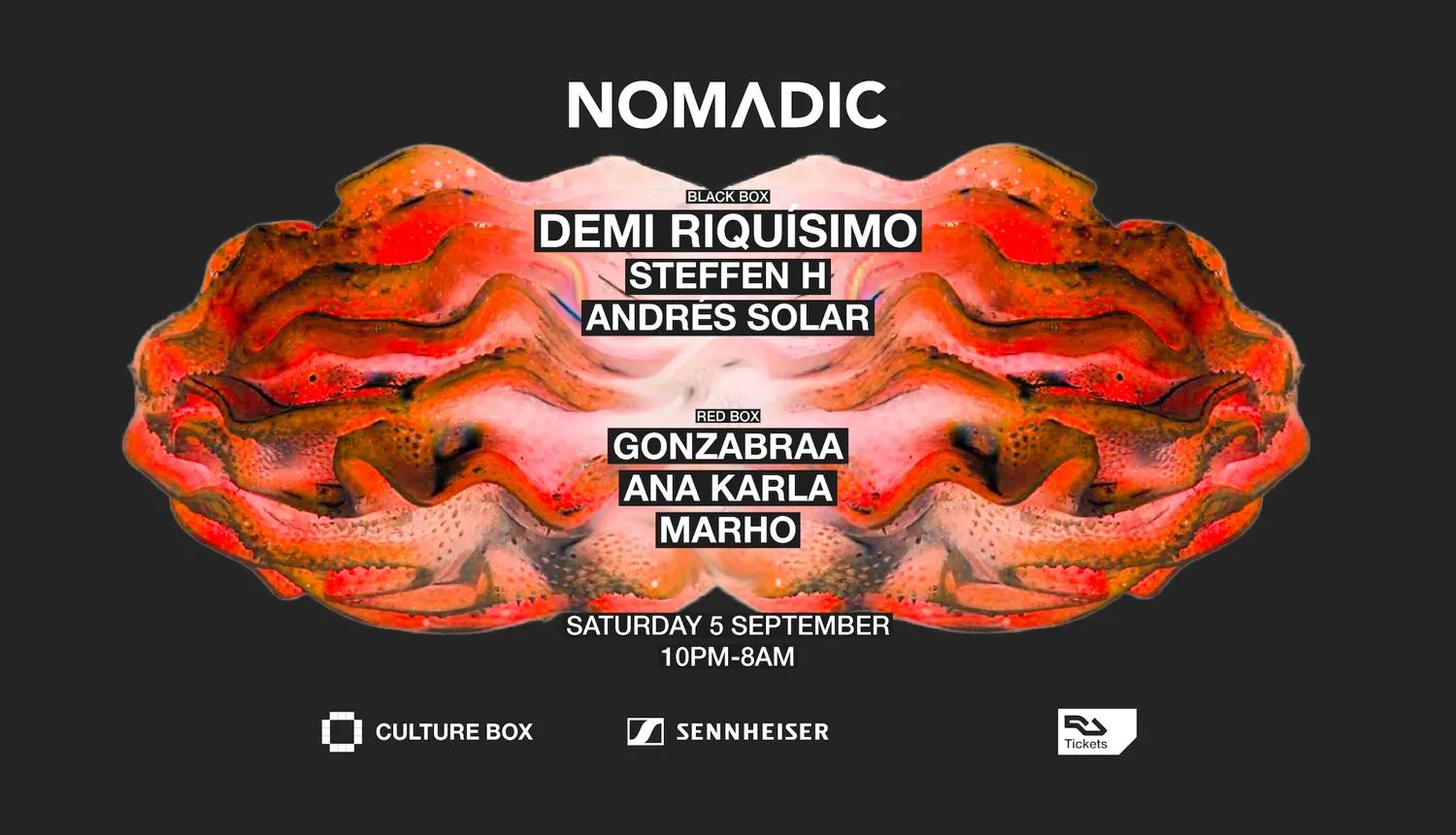 Nomadic: Demi Riquísimo / Steffen H / Andrés Solar / Gonzabraa / Ana Karla / Marho