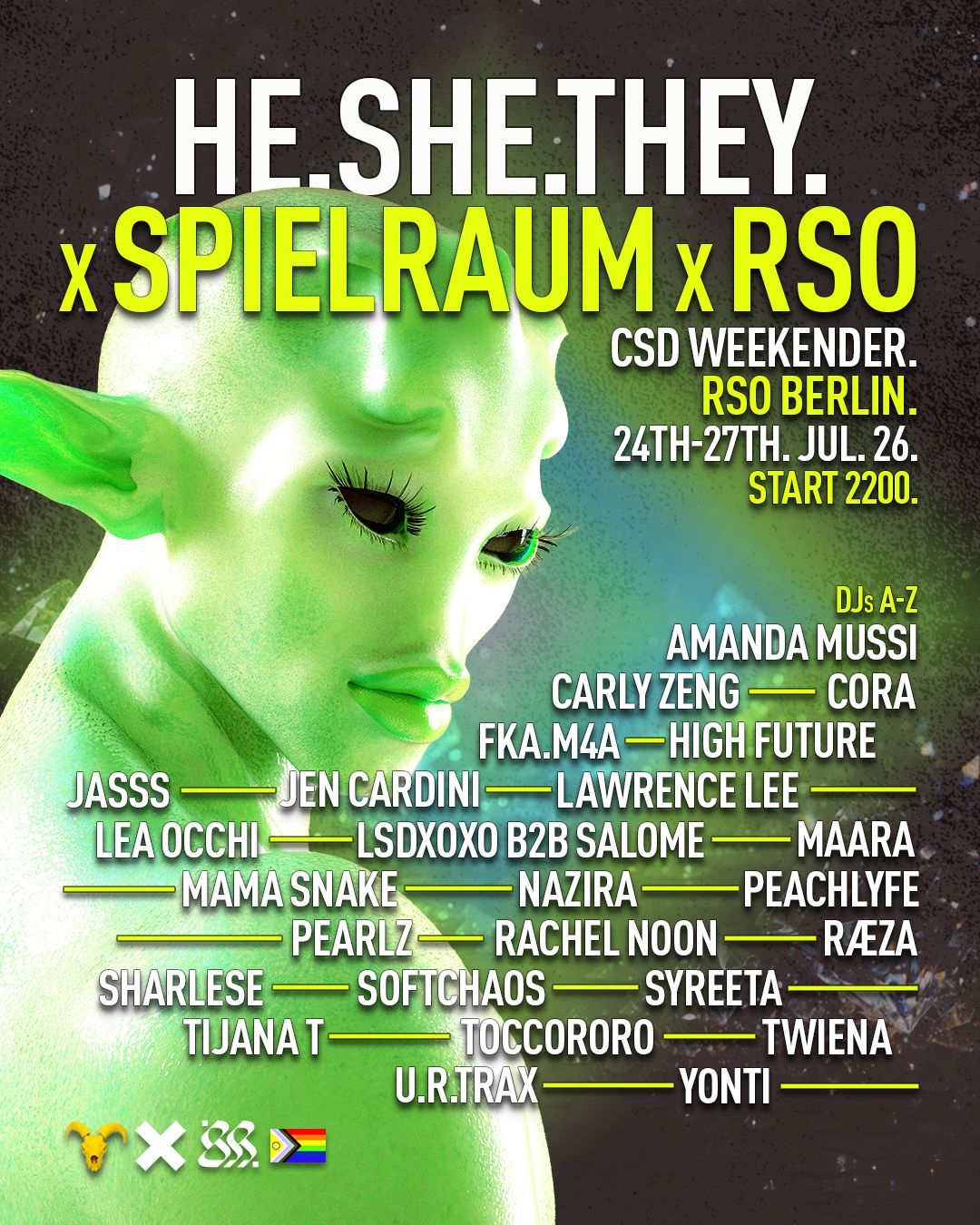 HE.SHE.THEY x SPIELRAUM x RSO CSD WEEKENDER