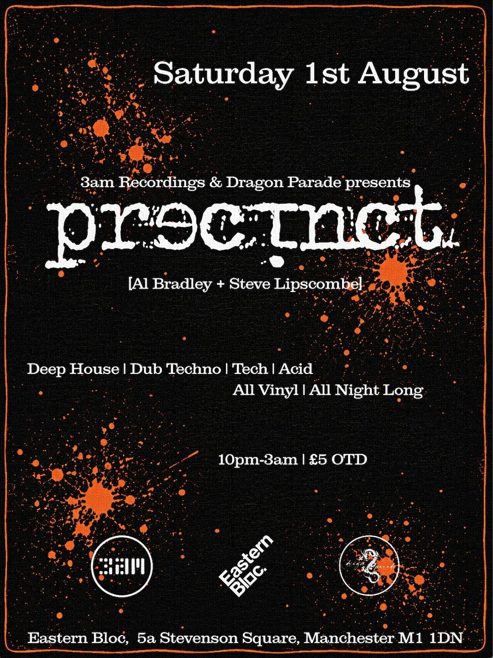 3Am Recordings & Dragon Parade Present - Precinct
