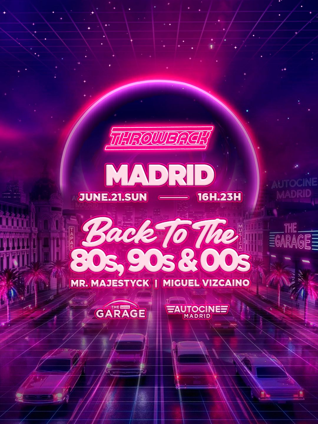 Throwback MADRID (Autocine OPEN AIR) - Back to 80s, 90s & 00s